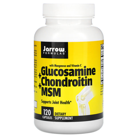 Jarrow Formulas: Glucosamine + Chondroitin + MSM 120caps