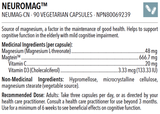 Designs for Health: NeuroMag 90 caps